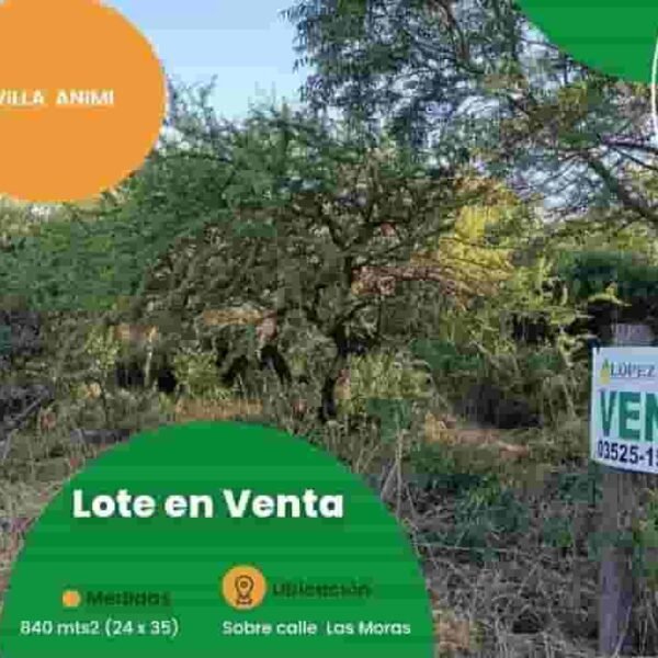 VENDO LOTE EN VILLA ANI MI