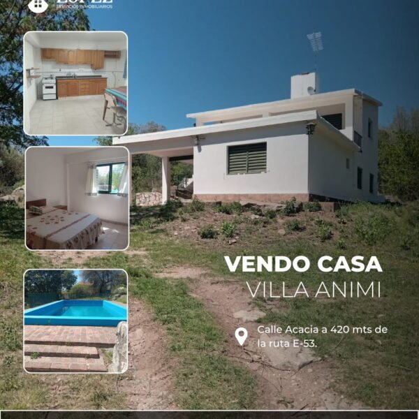 Vendo casa en Villa Animi | calle Acacia