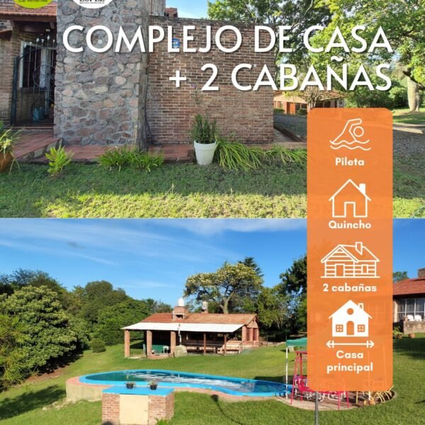 Vendo casa+cabaña en B° Cerro de la Cruz| Ascochinga