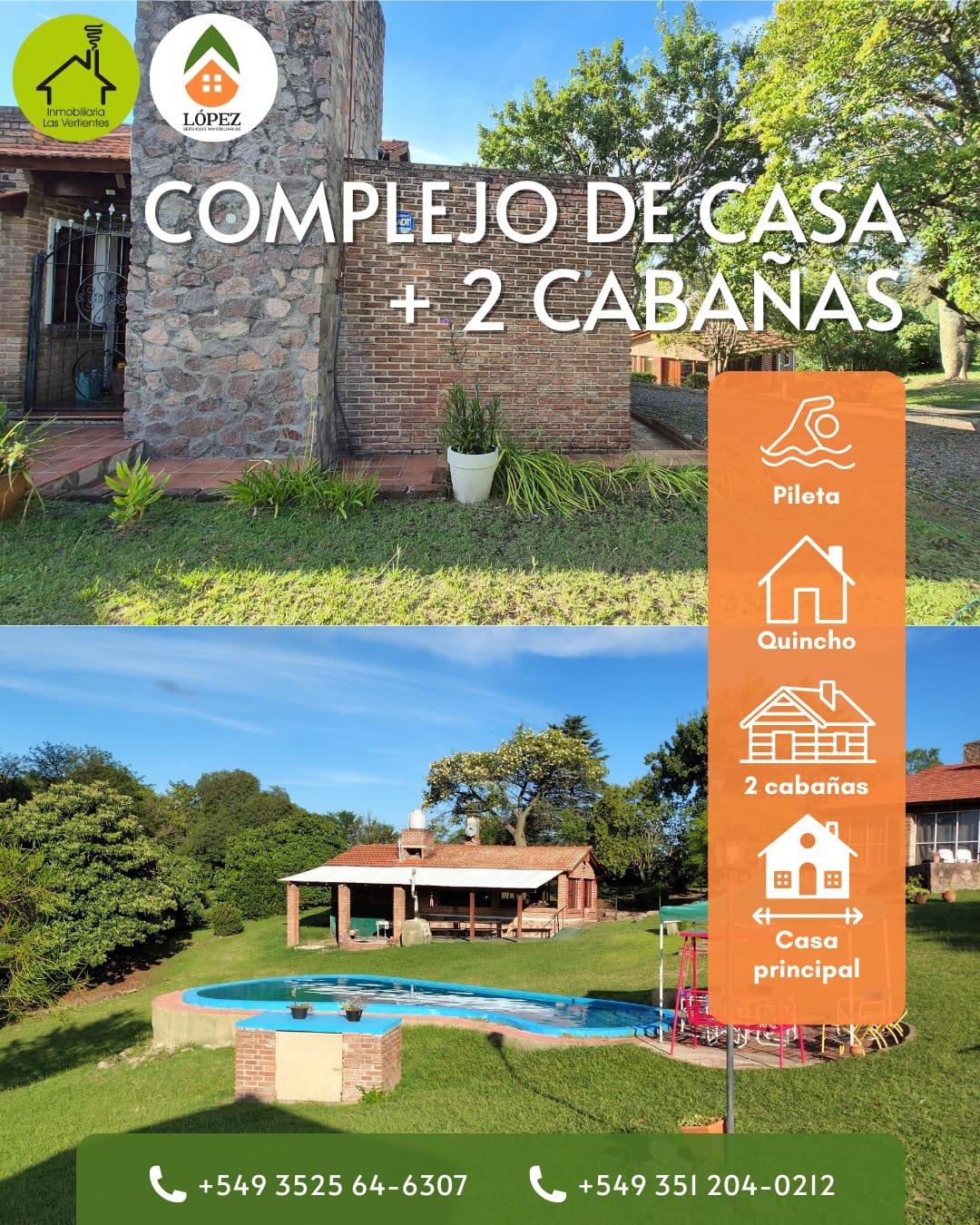 Vendo casa+cabaña en B° Cerro de la Cruz| Ascochinga
